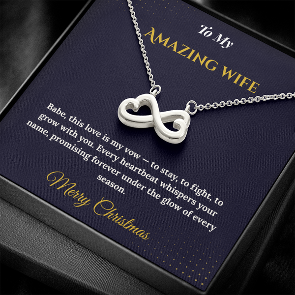 Endless Love Necklace – Romantic Christmas Gift for Wife | Timeless Jewelry That Represents Infinite Devotion | Elegant Holiday Keepsake for Her