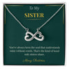Endless Love Necklace – Elegant Christmas Gift for Sister | Heartfelt Jewelry for the Holidays