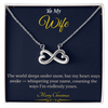 Endless Love Necklace – Romantic Christmas Gift for Wife | Timeless Jewelry That Represents Infinite Devotion | Elegant Holiday Keepsake for Her