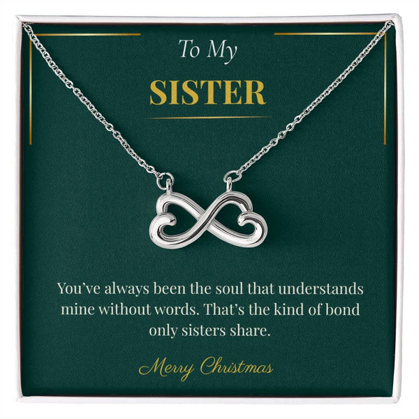 Endless Love Necklace – Elegant Christmas Gift for Sister | Heartfelt Jewelry for the Holidays