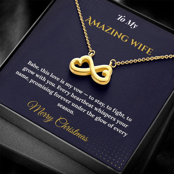 Endless Love Necklace – Romantic Christmas Gift for Wife | Timeless Jewelry That Represents Infinite Devotion | Elegant Holiday Keepsake for Her