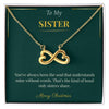 Endless Love Necklace – Elegant Christmas Gift for Sister | Heartfelt Jewelry for the Holidays