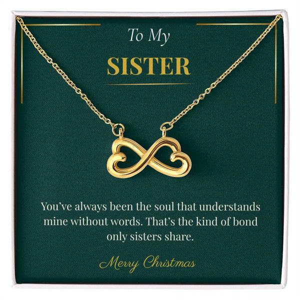 Endless Love Necklace – Elegant Christmas Gift for Sister | Heartfelt Jewelry for the Holidays