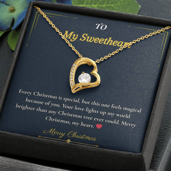 Forever Love Necklace – Elegant Christmas Gift for Wife | Romantic Jewelry That Expresses Endless Devotion | Timeless Keepsake She'll Cherish Forever