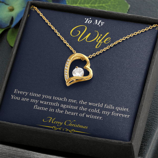 Forever Love Necklace – Elegant Christmas Gift for Wife | Romantic Jewelry That Expresses Endless Devotion | Timeless Keepsake She'll Cherish Forever