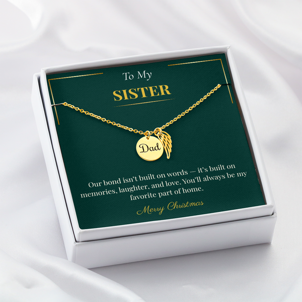 Memorial Necklace – Thoughtful Christmas Gift for Sister | Meaningful Remembrance Jewelry