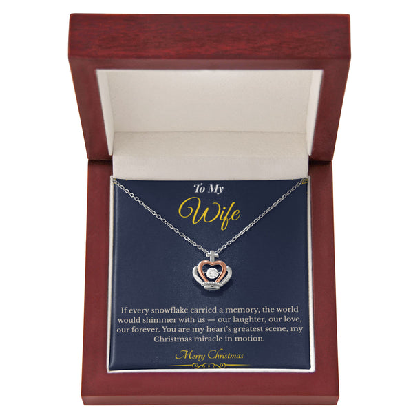 Crown Pendant Necklace – Royal Christmas Gift for Wife | Elegant Jewelry That Celebrates Her Inner Queen | Luxury Necklace She'll Treasure Forever