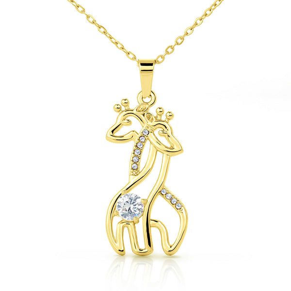 Giraffe Necklace – Cute Christmas Gift for Wife | Symbol of Grace, Love & Loyalty | Unique Animal-Inspired Jewelry She'll Treasure