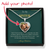 Buyer Upload Heart Necklace – Personalized Christmas Gift for Sister | Custom Photo Holiday Jewelry