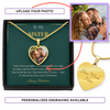 Buyer Upload Heart Necklace – Personalized Christmas Gift for Sister | Custom Photo Holiday Jewelry