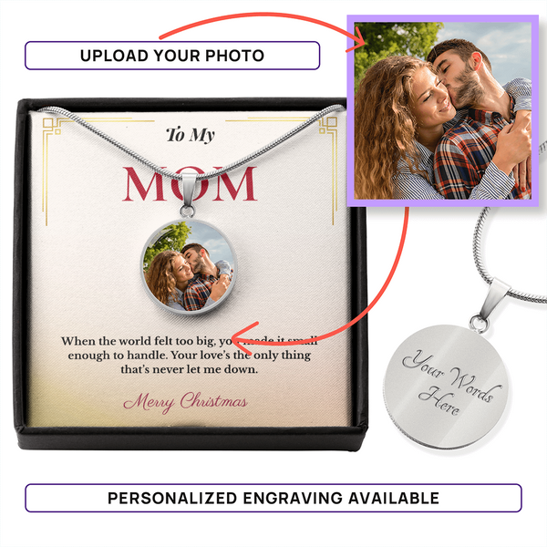 Custom Christmas Gift for Mom | Upload a Special Picture | Meaningful Jewelry That Reflects Love & Family Bonds
