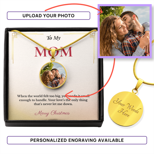 Custom Christmas Gift for Mom | Upload a Special Picture | Meaningful Jewelry That Reflects Love & Family Bonds