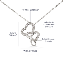 Heart to Heart Necklace – Romantic Christmas Gift for Wife | Symbol of Connection, Devotion & True Love | Elegant Jewelry She'll Cherish Forever
