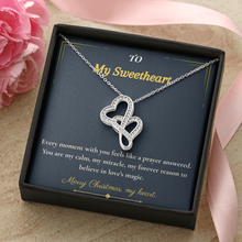Heart to Heart Necklace – Romantic Christmas Gift for Wife | Symbol of True Connection & Eternal Love | Elegant Jewelry She'll Cherish Always