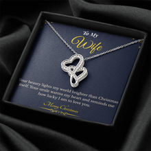 Heart to Heart Necklace – Romantic Christmas Gift for Wife | Symbol of Connection, Devotion & True Love | Elegant Jewelry She'll Cherish Forever