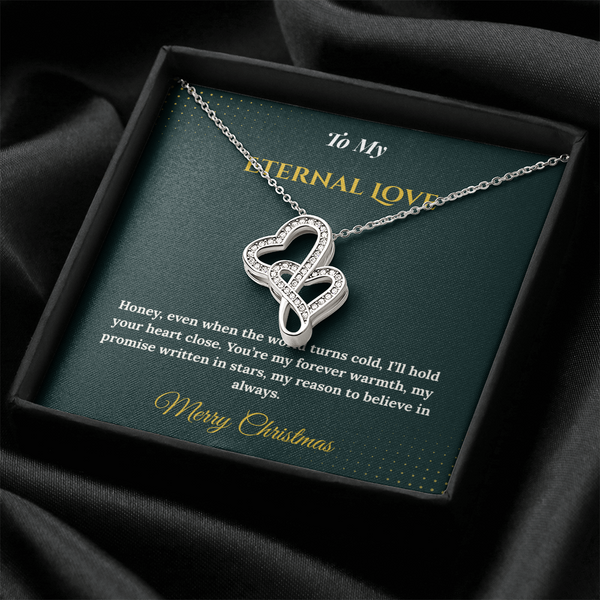 Heart to Heart Necklace – Romantic Christmas Gift for Wife | Symbol of True Connection & Eternal Love | Elegant Jewelry She'll Cherish Always
