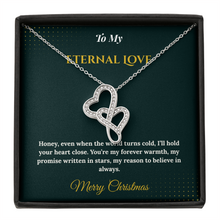 Heart to Heart Necklace – Romantic Christmas Gift for Wife | Symbol of True Connection & Eternal Love | Elegant Jewelry She'll Cherish Always