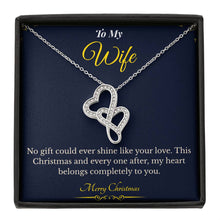 Heart to Heart Necklace – Romantic Christmas Gift for Wife | Symbol of True Connection & Eternal Love | Elegant Jewelry She'll Cherish Always