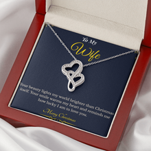 Heart to Heart Necklace – Romantic Christmas Gift for Wife | Symbol of Connection, Devotion & True Love | Elegant Jewelry She'll Cherish Forever