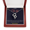 Heart-to-Heart Necklace – Dual-Tone 14K White & 18K Yellow Gold Pendant, The Perfect Christmas Gift for Her