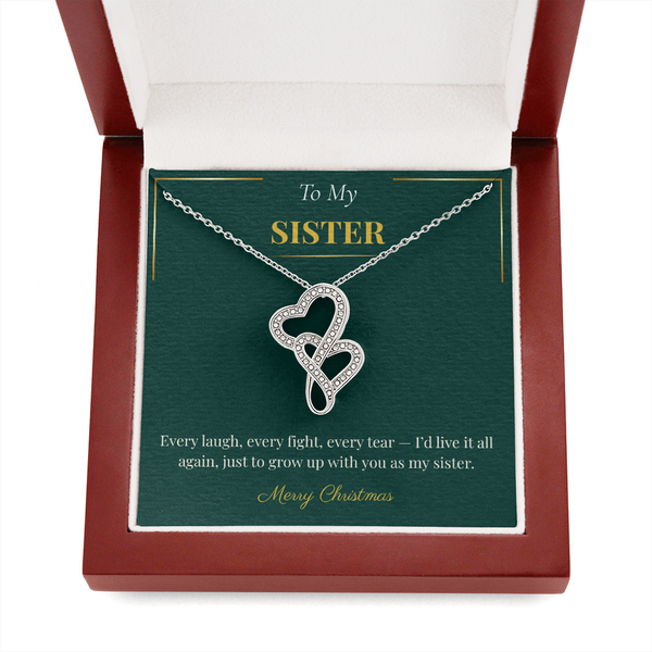 Heart to Heart Necklace – Sentimental Christmas Gift for Sister | Romantic Holiday Jewelry Idea