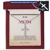 Faith-Inspired Christmas Gift for Mom | Custom Engraved Jewelry Reflecting Love & Hope | Elegant Keepsake for Her