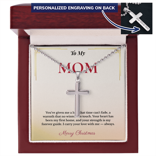 Faith-Inspired Christmas Gift for Mom | Custom Engraved Jewelry Reflecting Love & Hope | Elegant Keepsake for Her