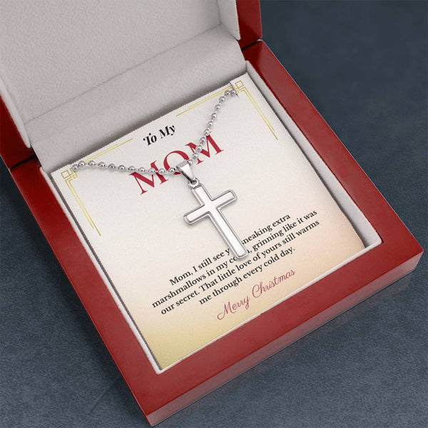 Elegant Christmas Gift for Mom | Handcrafted Faith Jewelry That Symbolizes Strength & Grace | Meaningful Holiday Keepsake
