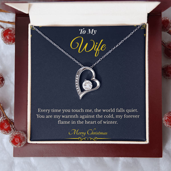 Forever Love Necklace – Elegant Christmas Gift for Wife | Romantic Jewelry That Expresses Endless Devotion | Timeless Keepsake She'll Cherish Forever