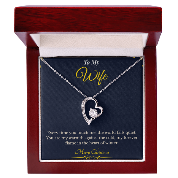 Forever Love Necklace – Elegant Christmas Gift for Wife | Romantic Jewelry That Expresses Endless Devotion | Timeless Keepsake She'll Cherish Forever