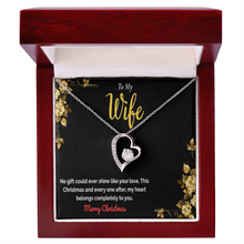 Make Her Heart Melt – Forever Love Heart Necklace, The Perfect Christmas Gift for Your Wife