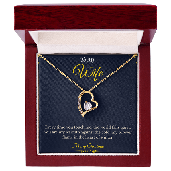 Forever Love Necklace – Elegant Christmas Gift for Wife | Romantic Jewelry That Expresses Endless Devotion | Timeless Keepsake She'll Cherish Forever