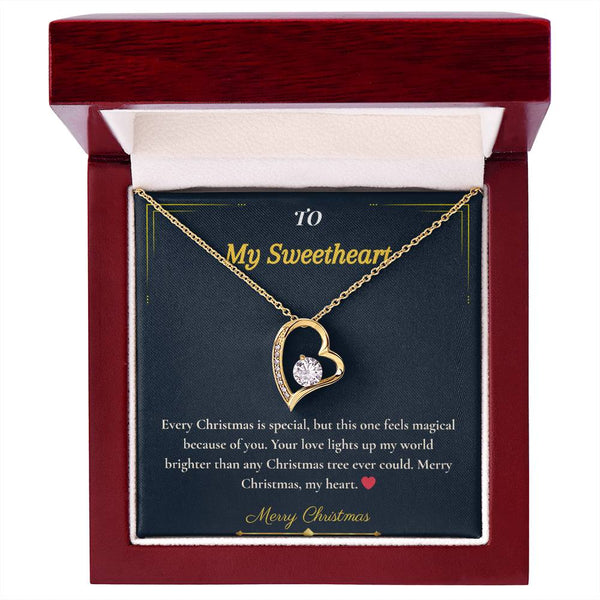 Forever Love Necklace – Elegant Christmas Gift for Wife | Romantic Jewelry That Expresses Endless Devotion | Timeless Keepsake She'll Cherish Forever