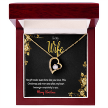 Make Her Heart Melt – Forever Love Heart Necklace, The Perfect Christmas Gift for Your Wife