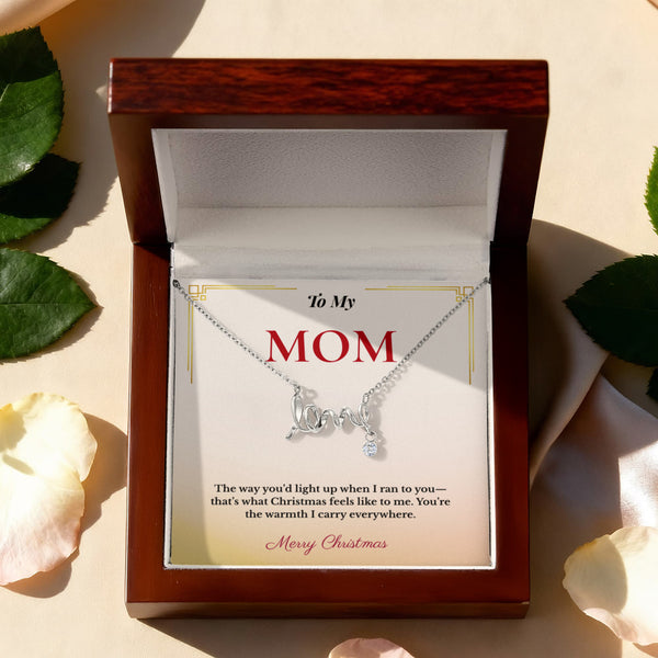 Heartfelt Christmas Gift for Mom | Elegant Jewelry That Spells Out Love Beautifully | Timeless Holiday Keepsake She'll Adore