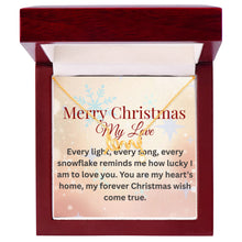 “Love Script Necklace Gift Set – Dainty Pendant with Personalized Card, Romantic Jewelry for Wife or Girlfriend”