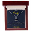Anchor Pendant Necklace – Meaningful Christmas Gift for Wife | Symbol of Strength, Stability & Endless Love | Elegant Holiday Jewelry for Her