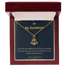 Anchor Pendant Necklace – Meaningful Christmas Gift for Wife | Symbol of Strength, Stability & Endless Love | Elegant Holiday Jewelry for Her
