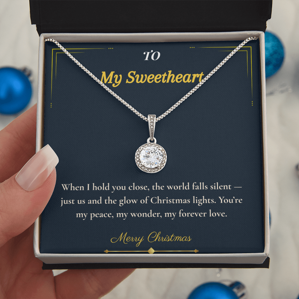 Eternal Hope Necklace – Elegant Christmas Gift for Wife | Sparkling Jewelry That Symbolizes Faith & Love | Timeless Holiday Keepsake for Her