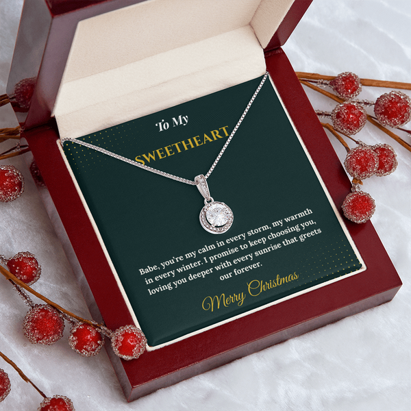 Eternal Hope Necklace – Elegant Christmas Gift for Wife | Sparkling Jewelry That Symbolizes Faith & Love | Timeless Holiday Keepsake for Her