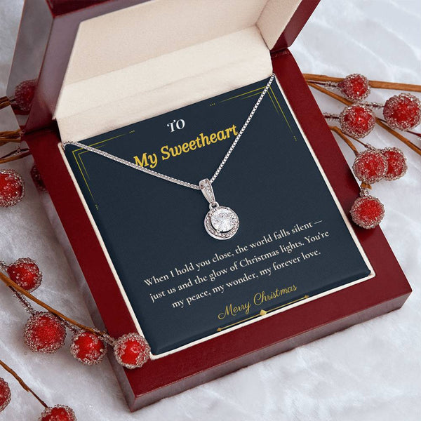 Eternal Hope Necklace – Elegant Christmas Gift for Wife | Sparkling Jewelry That Symbolizes Faith & Love | Timeless Holiday Keepsake for Her