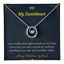 Lucky in Love Necklace – Romantic Christmas Gift for Wife | Charming Jewelry That Brings Love & Fortune | Elegant Keepsake She'll Treasure