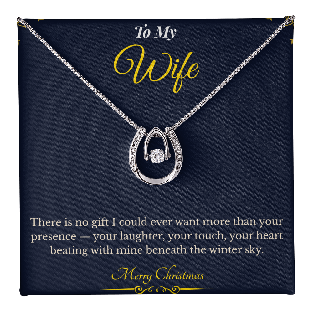 Lucky in Love Necklace – Romantic Christmas Gift for Wife | Charming Jewelry That Brings Love & Fortune | Elegant Keepsake She'll Treasure