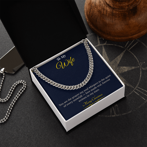 Cuban Link Chain – Stylish Christmas Gift for Husband | Modern Jewelry That Reflects Strength & Elegance | Luxury Holiday Necklace he'll Love