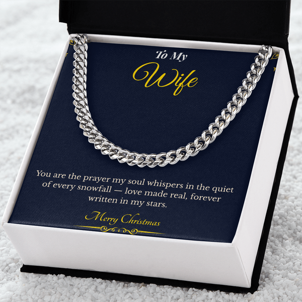 Cuban Link Chain – Stylish Christmas Gift for Husband | Modern Jewelry That Reflects Strength & Elegance | Luxury Holiday Necklace he'll Love