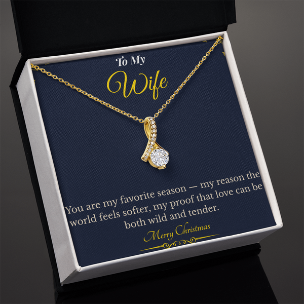 Alluring Beauty Necklace – Romantic Christmas Gift for Wife | Dazzling Jewelry That Celebrates Her Grace | Perfect Holiday Surprise She'll Adore