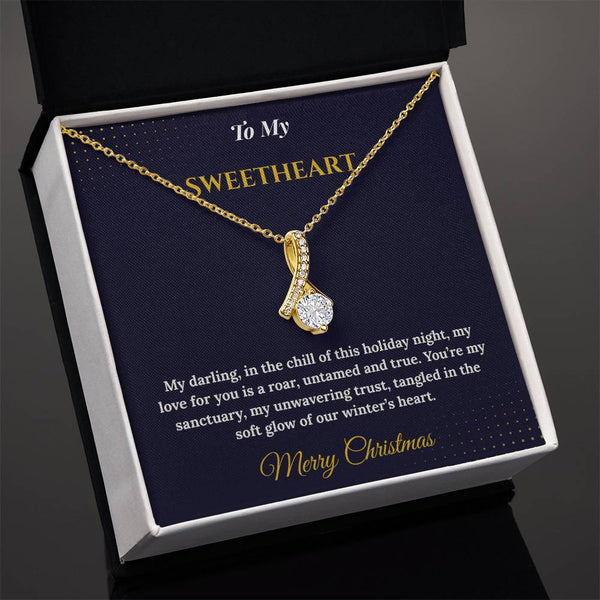 Alluring Beauty Necklace – Romantic Christmas Gift for Wife | Dazzling Jewelry That Celebrates Her Grace | Perfect Holiday Surprise She'll Adore