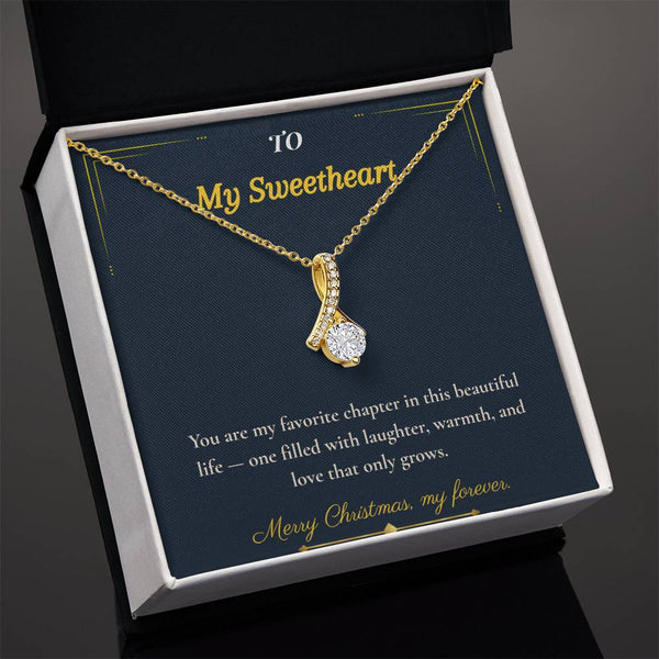 Alluring Beauty Necklace – Romantic Christmas Gift for Wife | Dazzling Jewelry That Celebrates Her Grace | Perfect Holiday Surprise She'll Adore