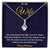 Alluring Beauty 14K White Gold Finish Necklace for Wife with Message Card & Gift Box | Romantic Christmas Gift from Husband