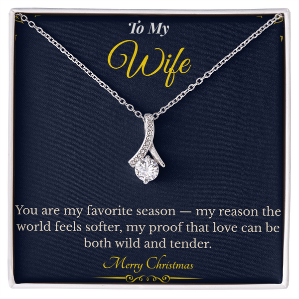 Alluring Beauty Necklace – Romantic Christmas Gift for Wife | Dazzling Jewelry That Celebrates Her Grace | Perfect Holiday Surprise She'll Adore